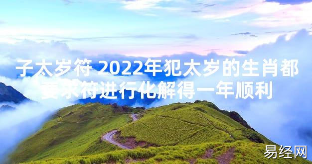 【太岁知识】子太岁符 2024年犯太岁的生肖都要求符进行化解得一年顺利,最新太岁